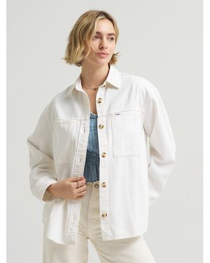 Lee Jeans Womens Utility Overshirt - White