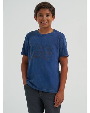 Lee Jeans Boys Wash Jersey Logo T-shirt - Blue