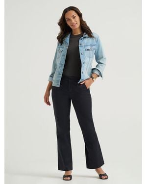 Lee Jeans Womens Wrinkle Free Trouser Pants - Blue