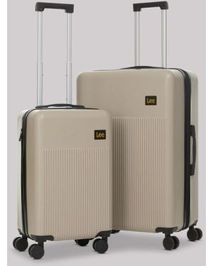 Lee Jeans Hard Side Nested Luggage Set - Natural