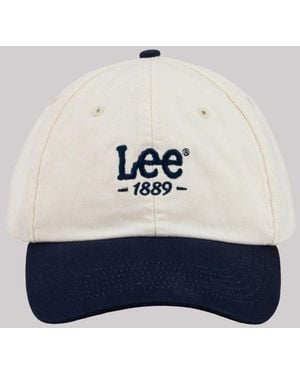 Lee Jeans Womens Contrast Bill Logo Hat - Blue