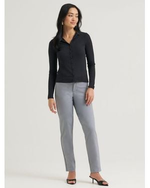 Lee Jeans Womens Ultra Lux Comfort Flex Motion Straight Pants - Black