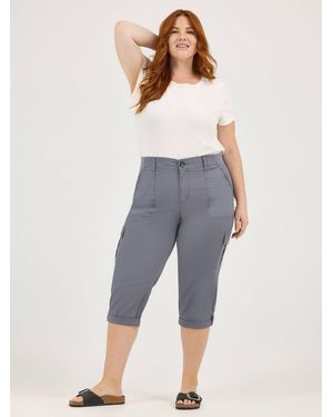 Lee Jeans Womens Flex-to-go Cargo Capri Tech - Blue