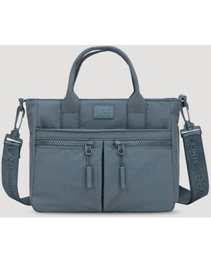 Lee Jeans Womens Multi Pocket Small Tote Bag - Blue