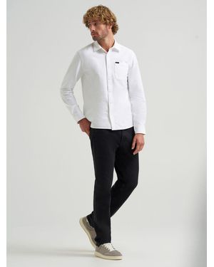Lee Jeans Mens X Move Regular Fit Jeans - White