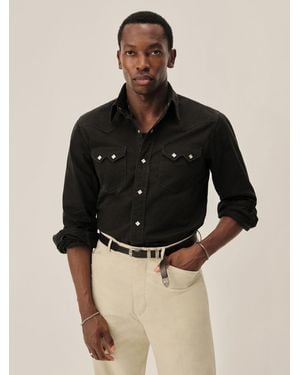 Lee Jeans Mens X Buck Mason Westerner Shirt - Black