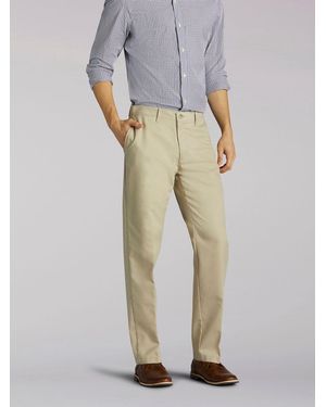 Lee Jeans Total Freedom Relaxed Fit Tapered Leg Pants - Natural