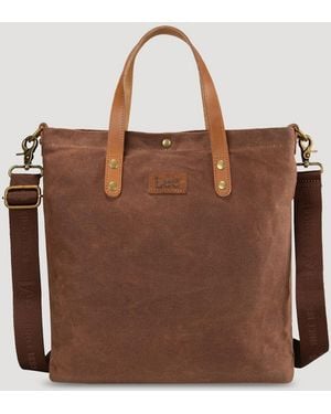 Lee Jeans Womens Waxed Tote - Brown