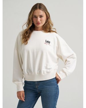 Lee Jeans X Marilyn Monroe Crew Sweatshirt - White