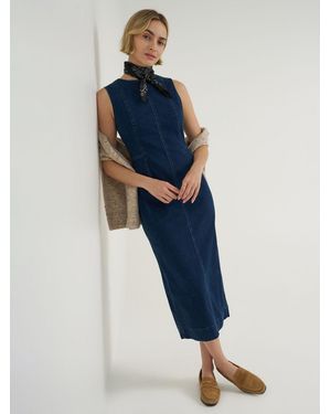 Lee Jeans Womens Denim Sheath Dress Hearts - Blue