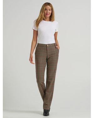 Lee Jeans Wrinkle Free Relaxed Fit Straight Leg Pants - White