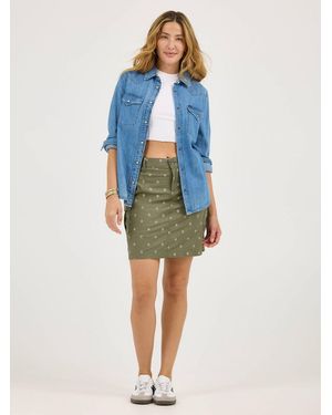 Lee Jeans Womens Ultra Lux Comfort With Flex-to-go Skort - Green