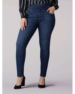 Lee Jeans Sculpting Slim Skinny Pull-on Plus Size - Blue