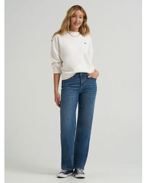 Lee Jeans Womens Legendary Relaxed Straight Jeans - Blue