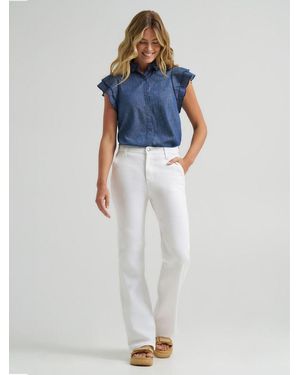 Lee Jeans Womens Legendary High Rise A Line Jeans - Blue