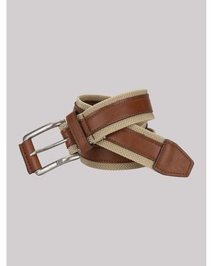 Lee Jeans Mens Contrast Center Belt - Brown
