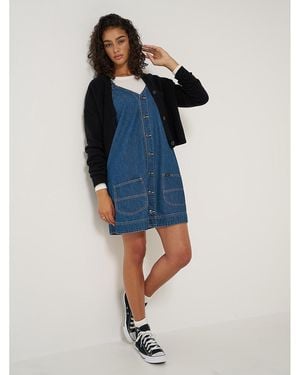 Lee Jeans Womens Chore Overall Dress - Blue
