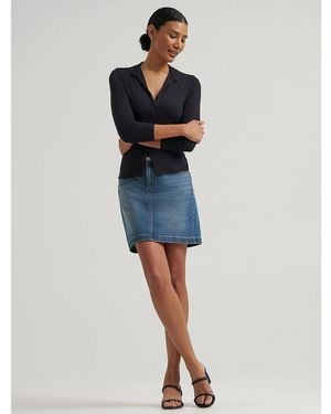 Lee Jeans Womens Denim Skort - Blue