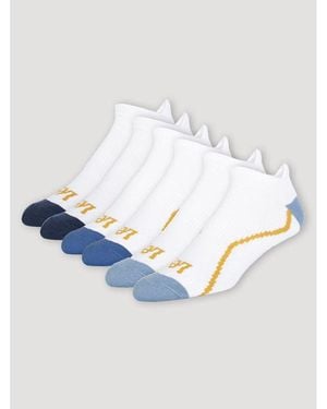 Lee Jeans Mens 6-pack No Show Tab Sock - Blue