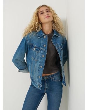Lee Jeans Womens Loose Rider Jacket - Blue