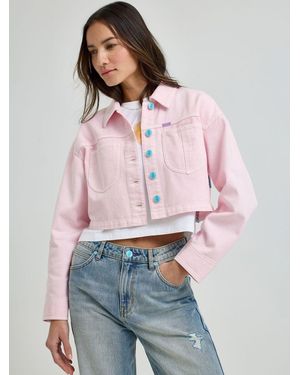 Lee Jeans X Ruohan Wang Crop Chore Jacket - Red