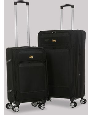 Lee Jeans Soft Side Nested Luggage Set - Black