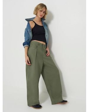 Lee Jeans Womens Low Rise Slouch Chino Pants - Green