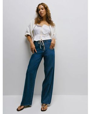 Lee Jeans Legendary Loose Drawstring Trouser Jeans - Blue