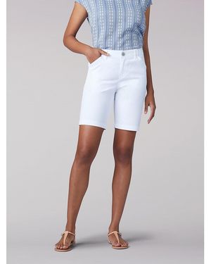 Lee Jeans Reg Fit Chino Bermuda Petite - White