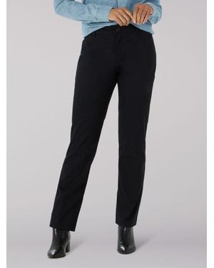 Lee Jeans Wrinkle Free Relaxed Fit Pants - Black