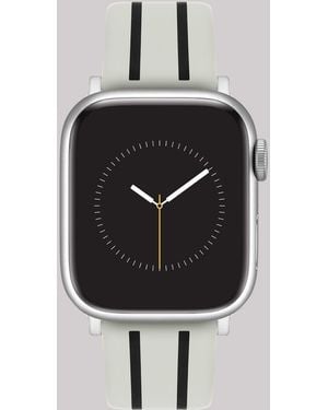 Lee Jeans Stripe Silicone Universal Watchband - Gray