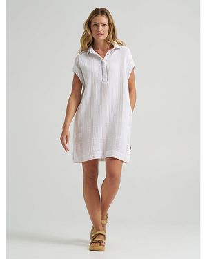 Lee Jeans Womens Legendary Sheath Dress - White
