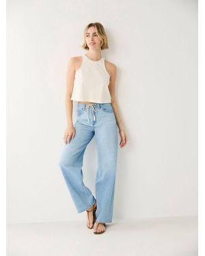 Lee Jeans Legendary Loose Drawstring Trouser Jeans - Blue