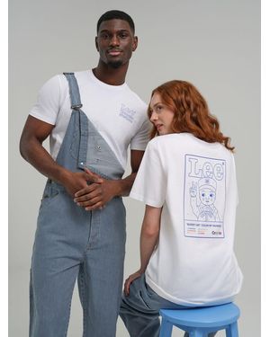 Lee Jeans X Crayola Limited Edition Color By Numbers Graphic T-shirt - Gray
