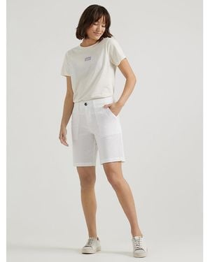 Lee Jeans Ultra Lux Comfort Flex-to-go Relaxed Utility Bermuda - White