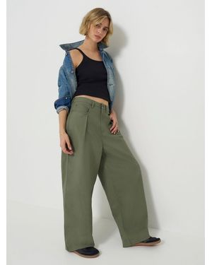 Lee Jeans Womens Low Rise Slouch Chino Pants - Green