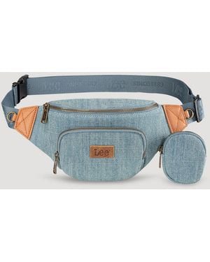 Lee Jeans Womens Denim Belt Bags - Blue