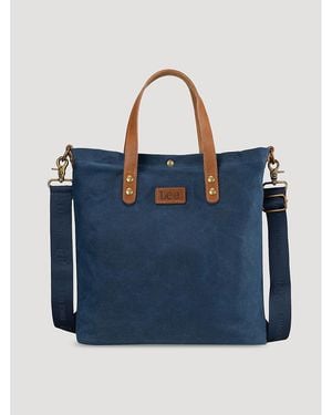 Lee Jeans Womens Waxed Tote - Blue