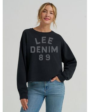 Lee Jeans Womens 89 Crew Neck Sweatshirt - Blue