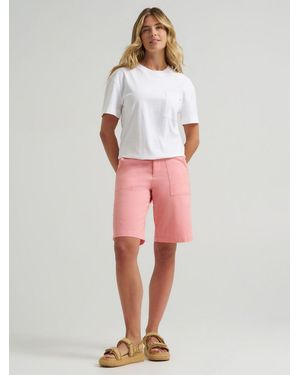Lee Jeans Ultra Lux Comfort Flex-to-go Relaxed Utility Bermuda - Pink