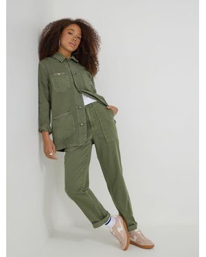 Lee Jeans Womens High Rise Slouch Utility Pants - Green
