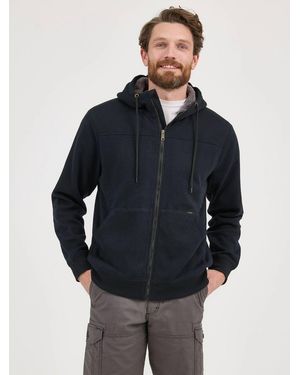 Lee Jeans Mens Water Resistant Hooded Sherpa Jacket - Blue