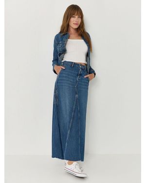 Lee Jeans Womens Carpenter Maxi Skirt - Blue