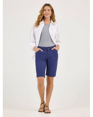 Lee Jeans Womens Legendary Chino Bermuda - Blue