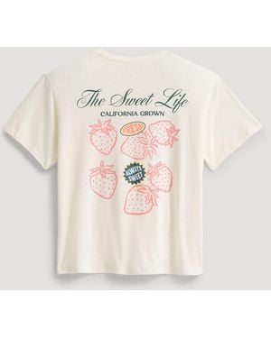 Lee Jeans Womens Sweet Life Graphic T-shirt - Natural