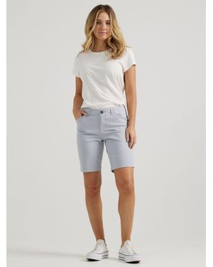 Lee Jeans Womens Legendary Chino Bermuda - Blue