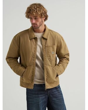 Lee Jeans Mens Quilted Lined 91w Workwear Jacket - Natural