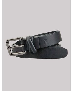 Lee Jeans Womens Square Buckle Double Loop Belt - Black