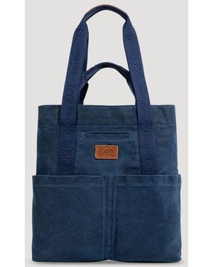 Lee Jeans Womens Cargo Pocket Shoulder Bag - Blue