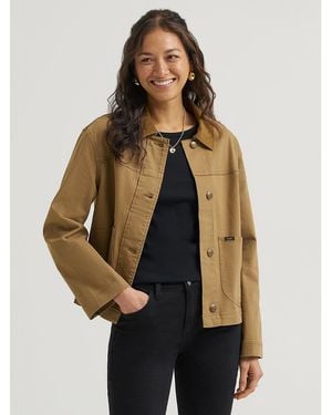 Lee Jeans Womens Heritage Utility Barn Jacket - Brown